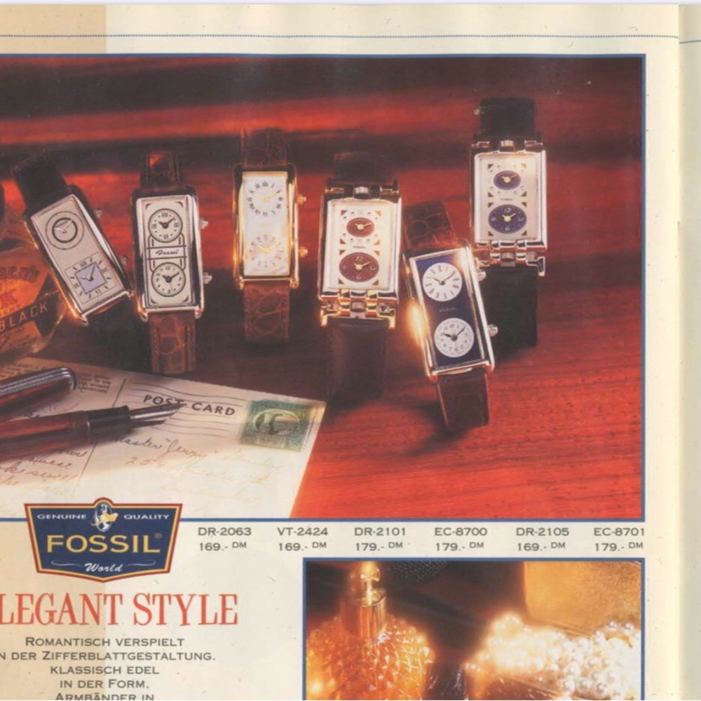 1995 FOSSIL ART DECO EC-8605 - Picture 2 of 8
